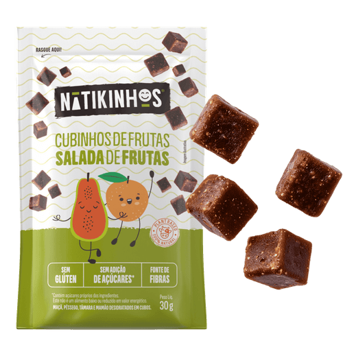 Cubinhos de Frutas - 12 unidades