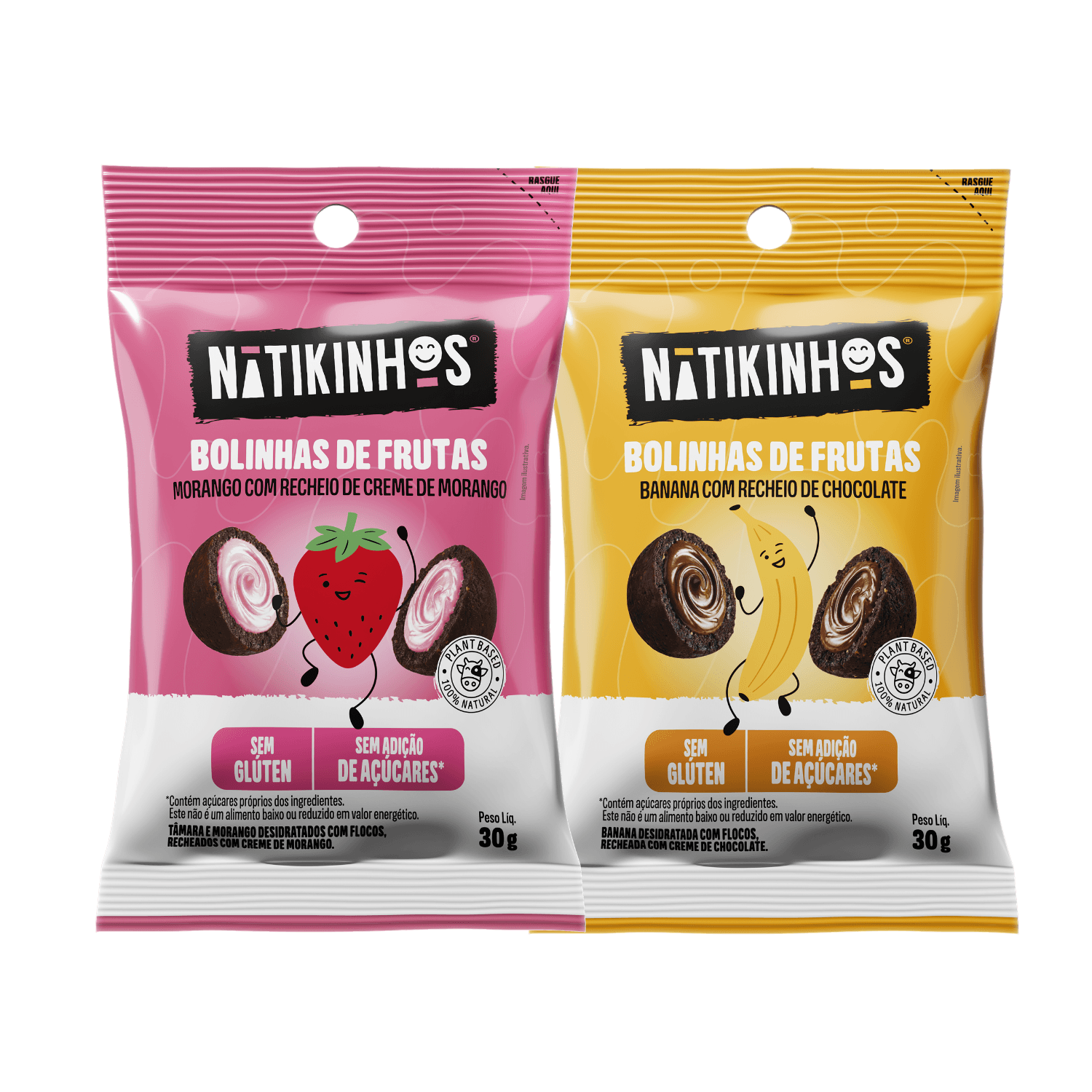 Bolinhas de Frutas Recheadas