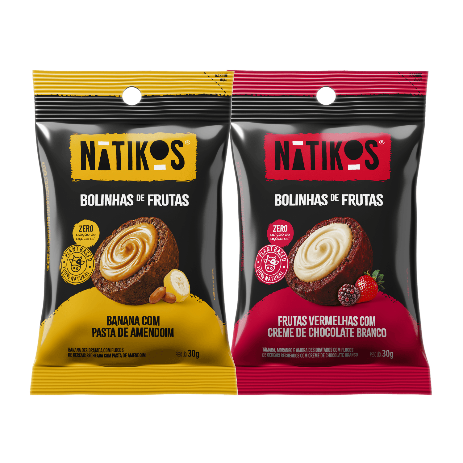 Bolinhas de Frutas Recheadas